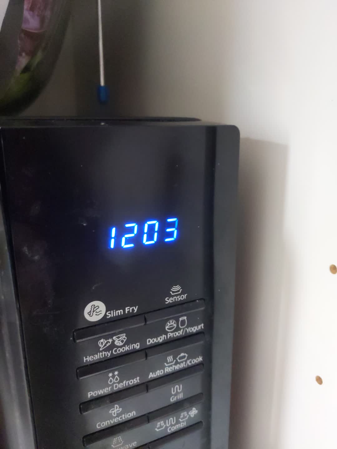 LCD of the fixed
  microwave. All characters are now clearly displayed.